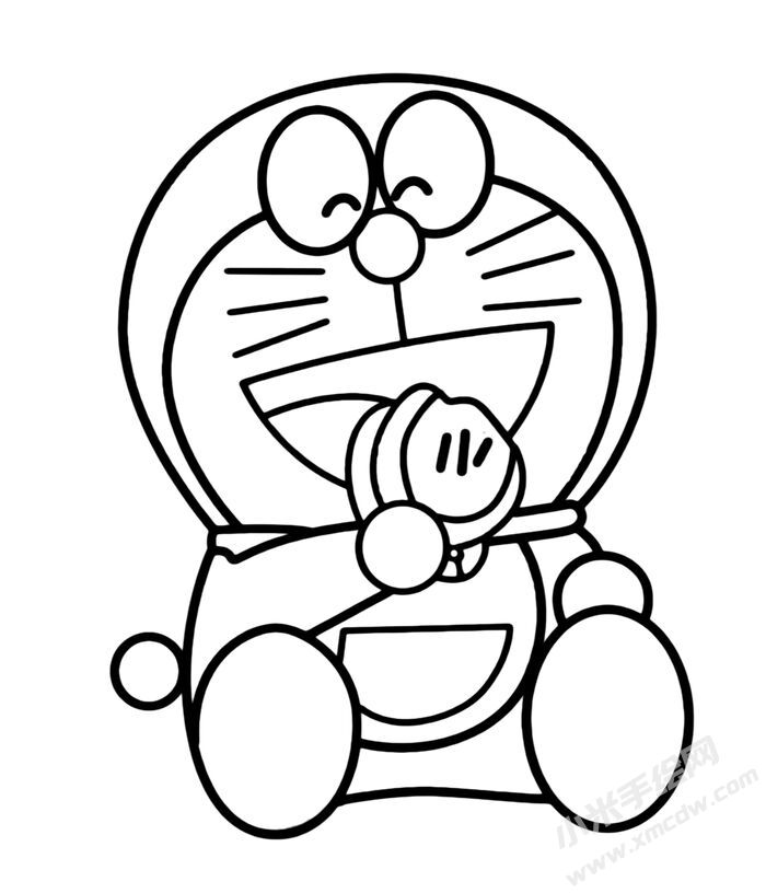 哆啦A夢(mèng)叮當(dāng)貓簡(jiǎn)筆畫(huà)圖片01.jpg