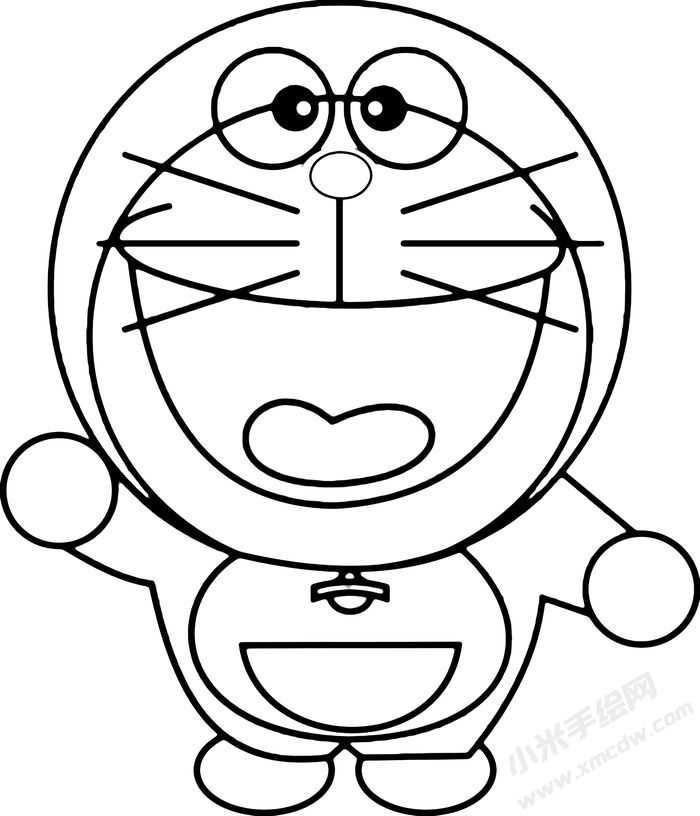 哆啦A夢(mèng)叮當(dāng)貓簡(jiǎn)筆畫(huà)圖片02.jpg
