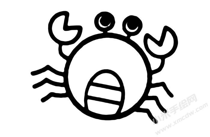 螃蟹兒童簡(jiǎn)筆畫步驟06.jpg