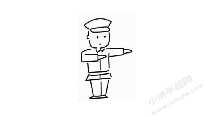 交通警察幼兒簡(jiǎn)筆畫(huà)步驟03.jpg