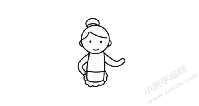 女服務(wù)員幼兒簡(jiǎn)筆畫(huà)步驟02.jpg