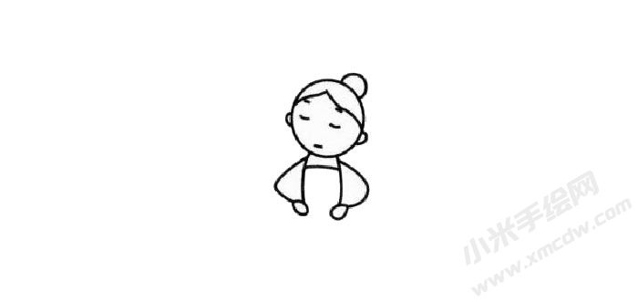 芭蕾舞演員幼兒簡(jiǎn)筆畫步驟02.jpg