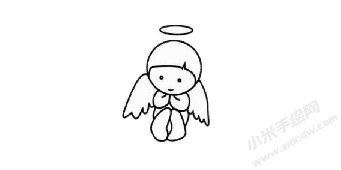 天使幼兒簡(jiǎn)筆畫步驟02.jpg