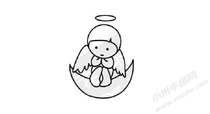 天使幼兒簡(jiǎn)筆畫步驟03.jpg