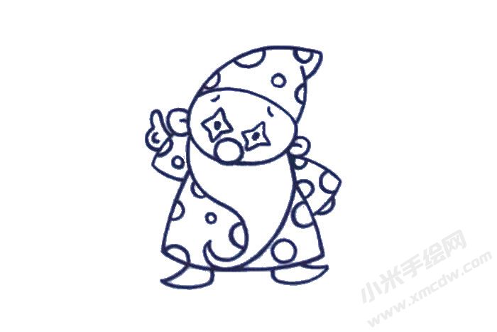 小丑幼兒簡筆畫步驟04.jpg