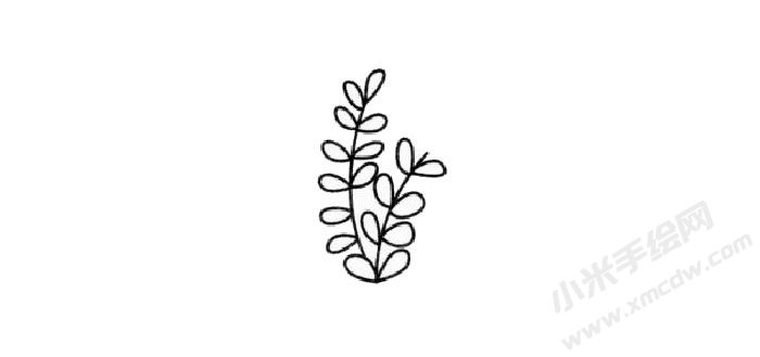 含羞草簡(jiǎn)筆畫(huà)創(chuàng)作步驟02.jpg