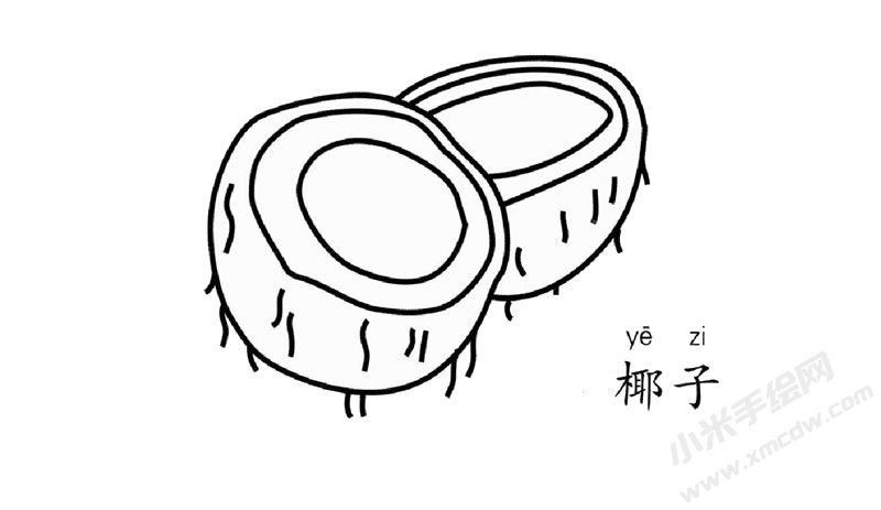椰子簡(jiǎn)筆畫圖片