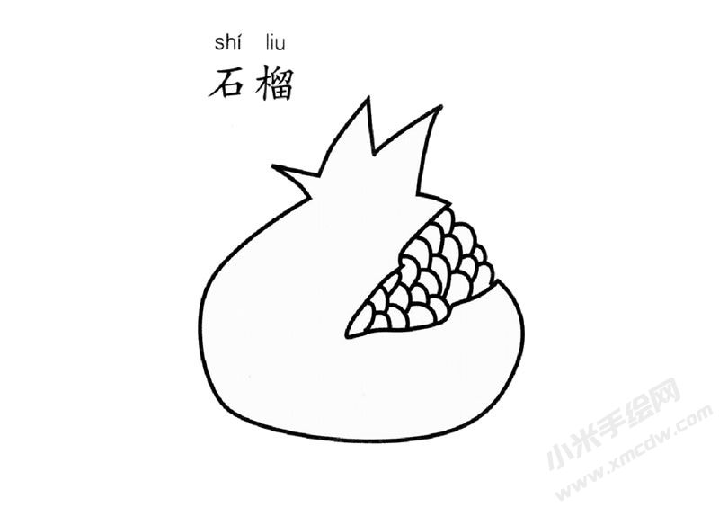 石榴簡(jiǎn)筆畫圖片