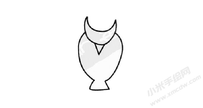 貓頭鷹簡(jiǎn)筆畫繪制步驟01.jpg