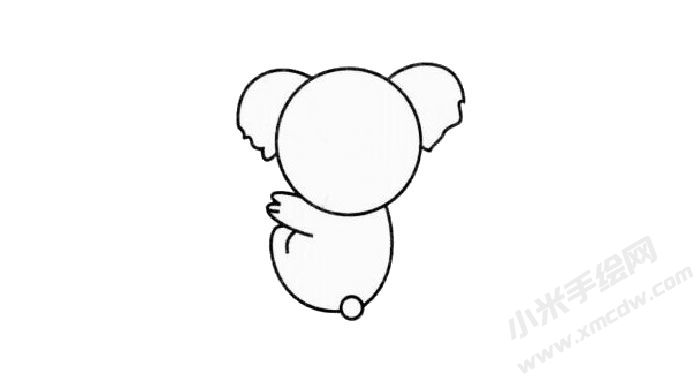 考拉簡(jiǎn)筆畫繪制步驟02.jpg