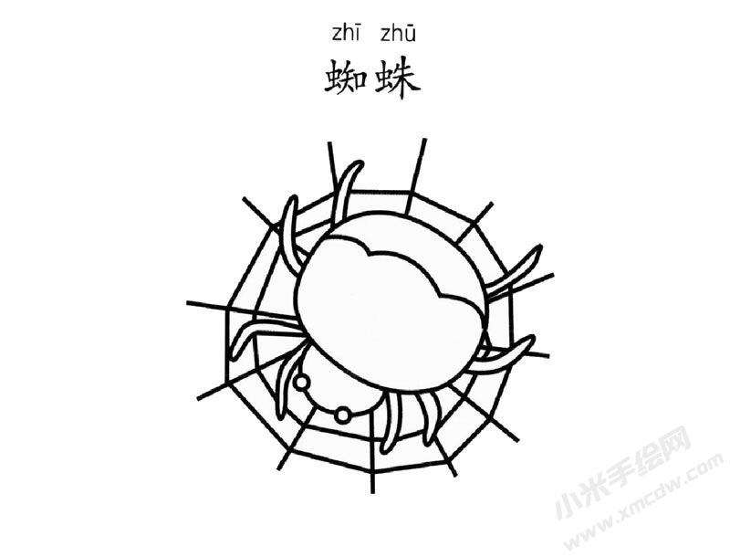 蜘蛛簡(jiǎn)筆畫圖片