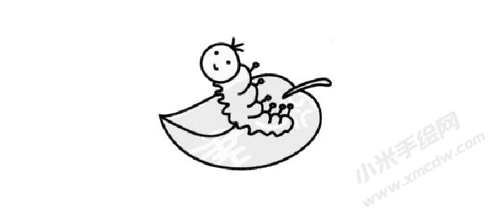 蠶的簡(jiǎn)筆畫繪制步驟03.jpg