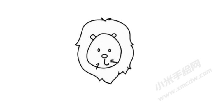 獅子簡(jiǎn)筆畫(huà)繪制步驟02.jpg