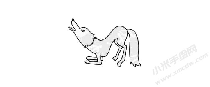狼的簡(jiǎn)筆畫繪制步驟03.jpg