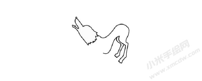 狼的簡(jiǎn)筆畫繪制步驟02.jpg