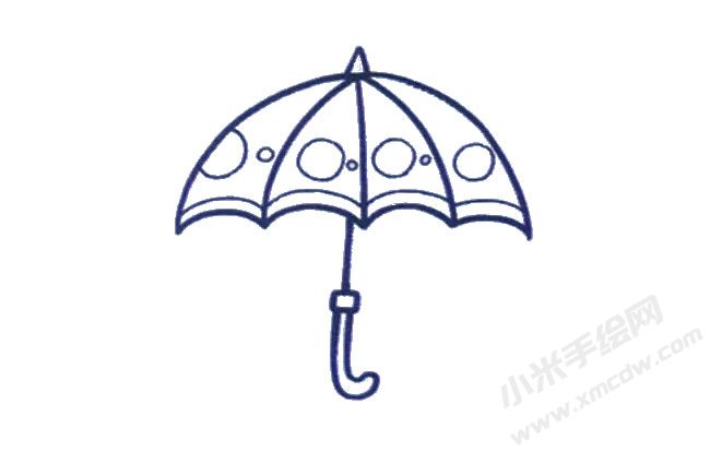 雨傘兒童簡筆畫繪制步驟04.jpg