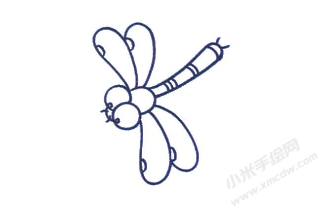蜻蜓兒童簡筆畫繪制步驟04.jpg