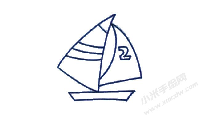 帆船幼兒簡(jiǎn)筆畫繪制步驟04.jpg