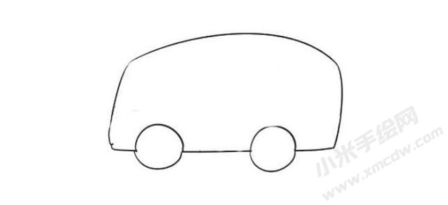 公交車簡(jiǎn)筆畫繪制步驟02.jpg