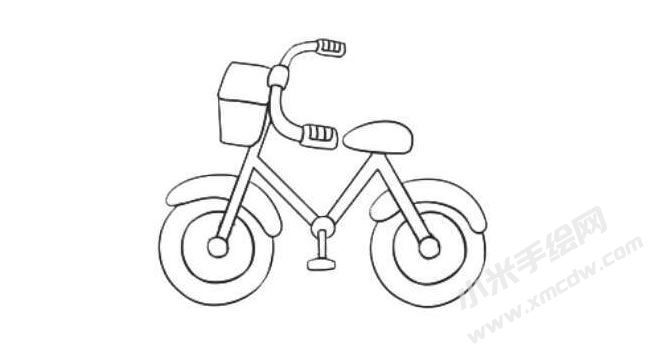 自行車簡(jiǎn)筆畫繪制步驟07.jpg