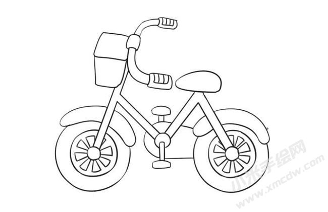 自行車簡(jiǎn)筆畫繪制步驟09.jpg