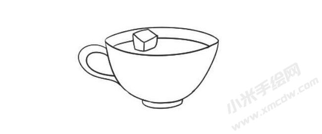 咖啡簡(jiǎn)筆畫繪制步驟06.jpg