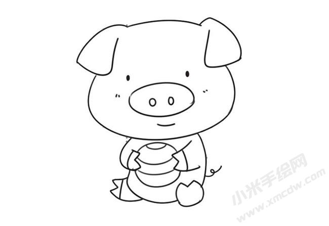小豬簡(jiǎn)筆畫(huà)繪制步驟09.jpg