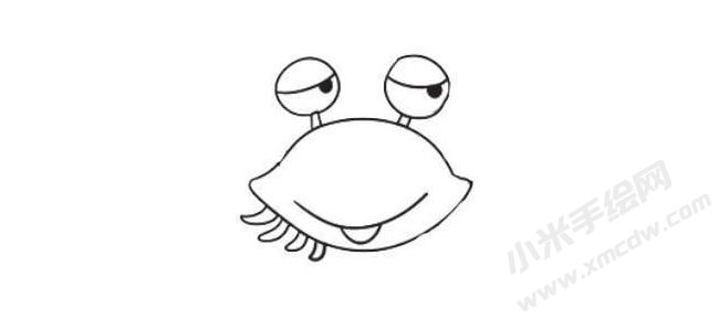 簡(jiǎn)筆畫螃蟹畫法圖片步驟04.jpg