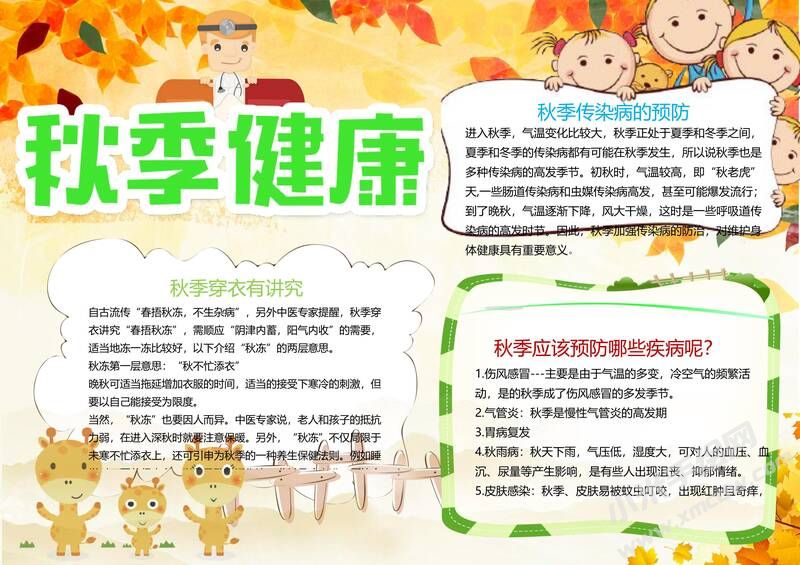 秋季健康手抄報模板03.jpg