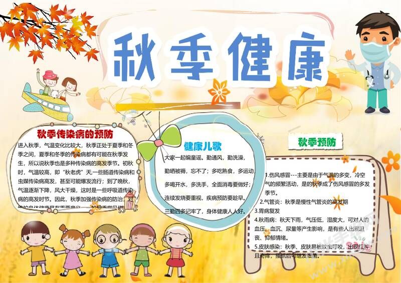 秋季健康手抄報模板02.jpg