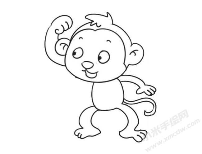 猴子簡筆畫法步驟09.jpg