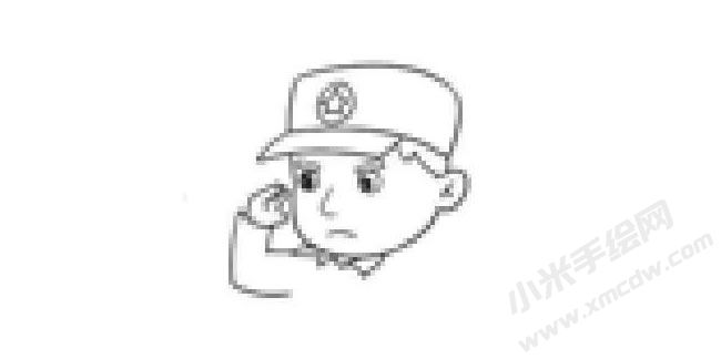 軍人簡(jiǎn)筆畫法步驟05.jpg