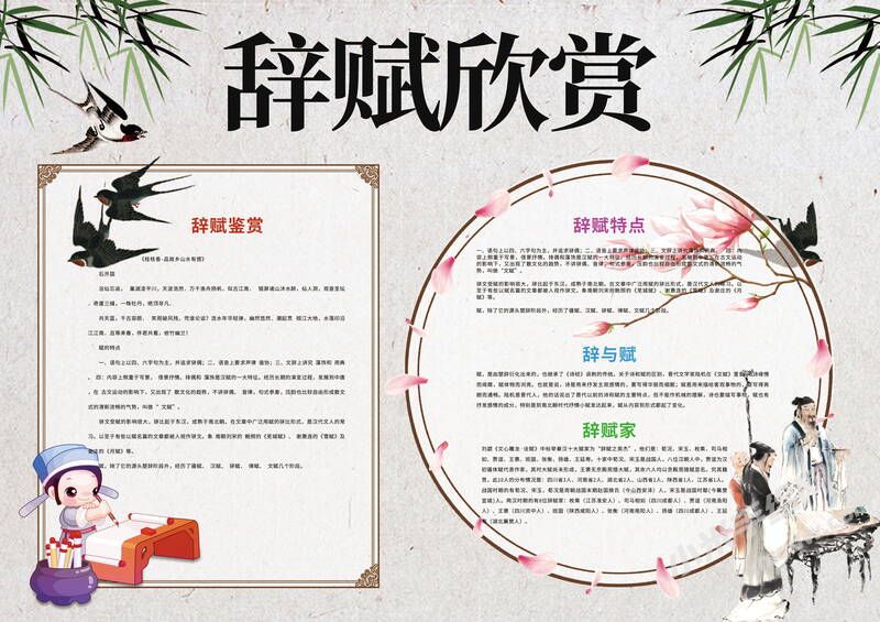 辭賦欣賞手抄報模板有字版.jpg