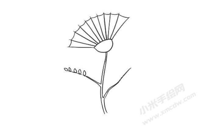 合歡花簡筆畫法步驟06.jpg