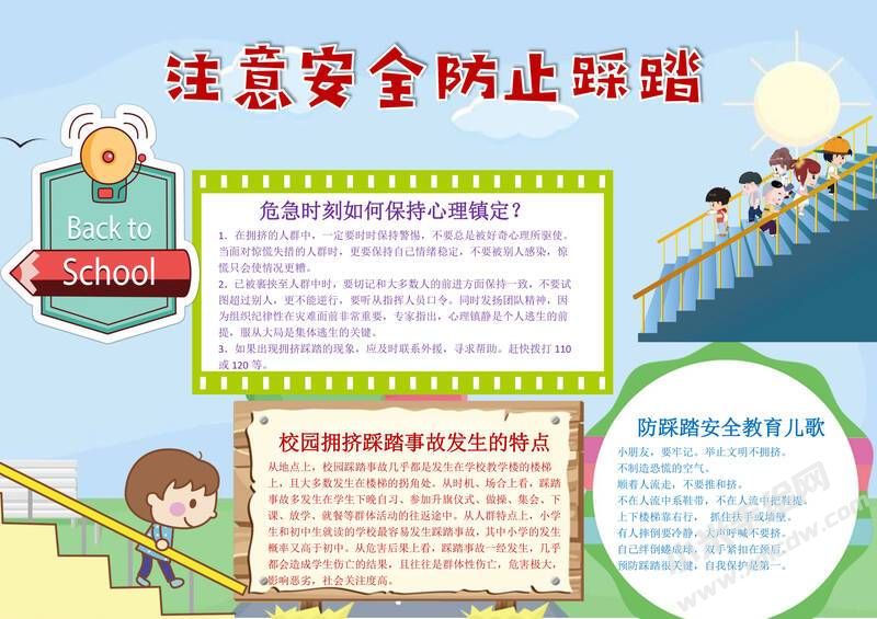 注意安全防止踩踏手抄報模板有字版.jpg