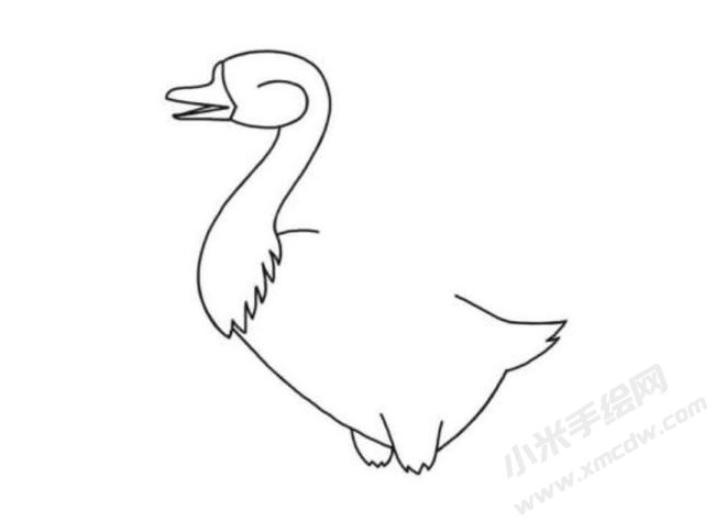 鵝的簡(jiǎn)筆畫(huà)繪制步驟圖示03.jpg