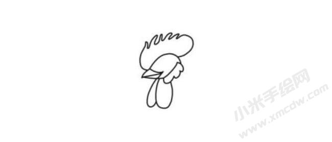 公雞簡(jiǎn)筆畫分步繪制圖示02.jpg