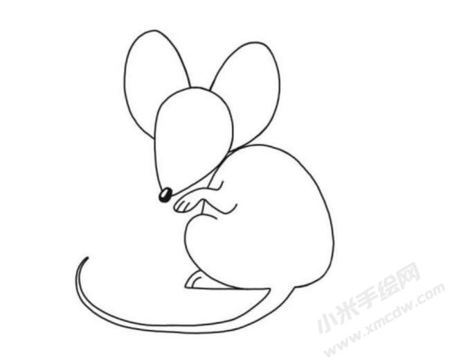 老鼠簡(jiǎn)筆畫(huà)分步繪制圖示05.jpg