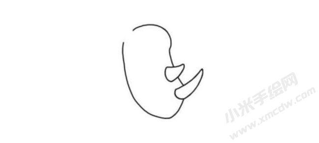 犀牛簡(jiǎn)筆畫(huà)分步繪制圖示01.jpg