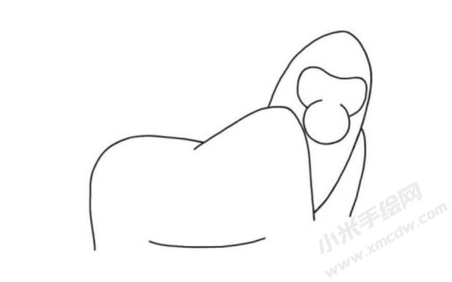 猩猩簡(jiǎn)筆畫分步繪制圖示03.jpg