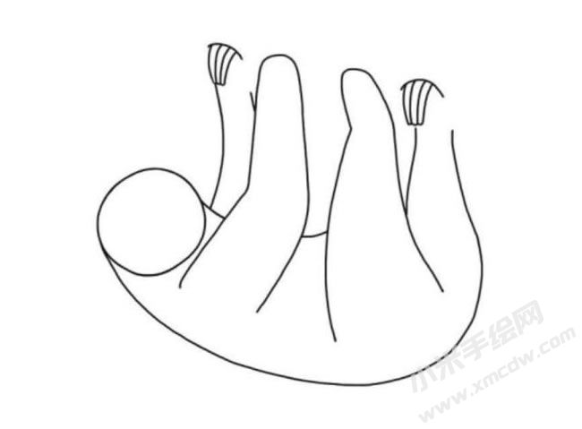 樹懶簡(jiǎn)筆畫分步繪制圖示05.jpg