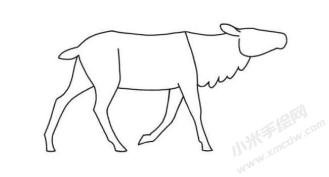 馴鹿簡(jiǎn)筆畫(huà)分步繪制圖示05.jpg