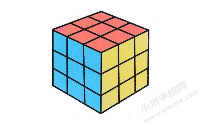 魔方簡(jiǎn)筆畫分步繪制圖示06.jpg