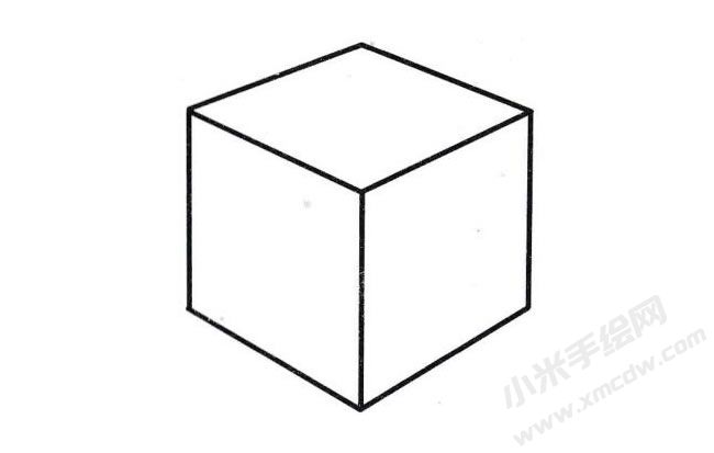 魔方簡(jiǎn)筆畫分步繪制圖示03.jpg