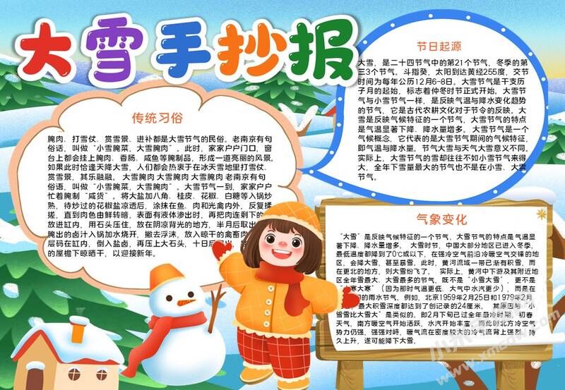 大雪手抄報模板有字版（第一版）.JPG
