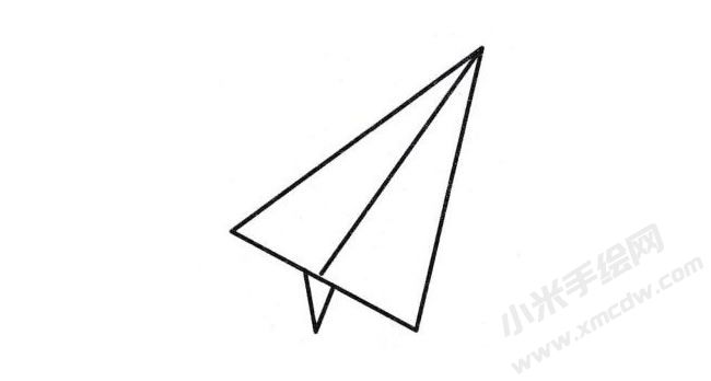 紙飛機(jī)簡筆畫分步繪制圖示03.jpg