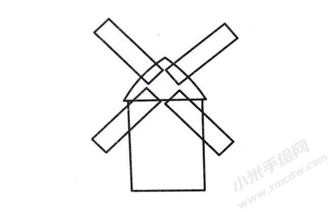 大風(fēng)車簡(jiǎn)筆畫分步繪制圖示03.jpg