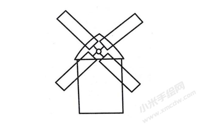 大風(fēng)車簡(jiǎn)筆畫分步繪制圖示04.jpg