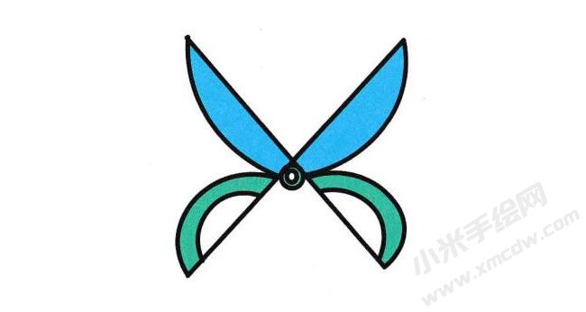 剪刀簡(jiǎn)筆畫分步繪制圖示06.jpg