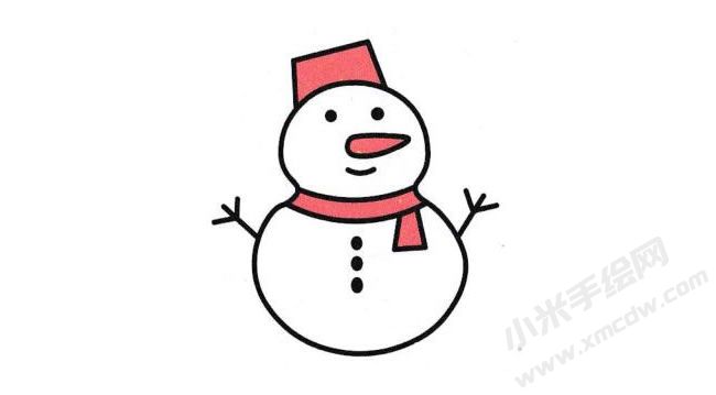 雪人簡筆畫分步繪制圖示06.jpg
